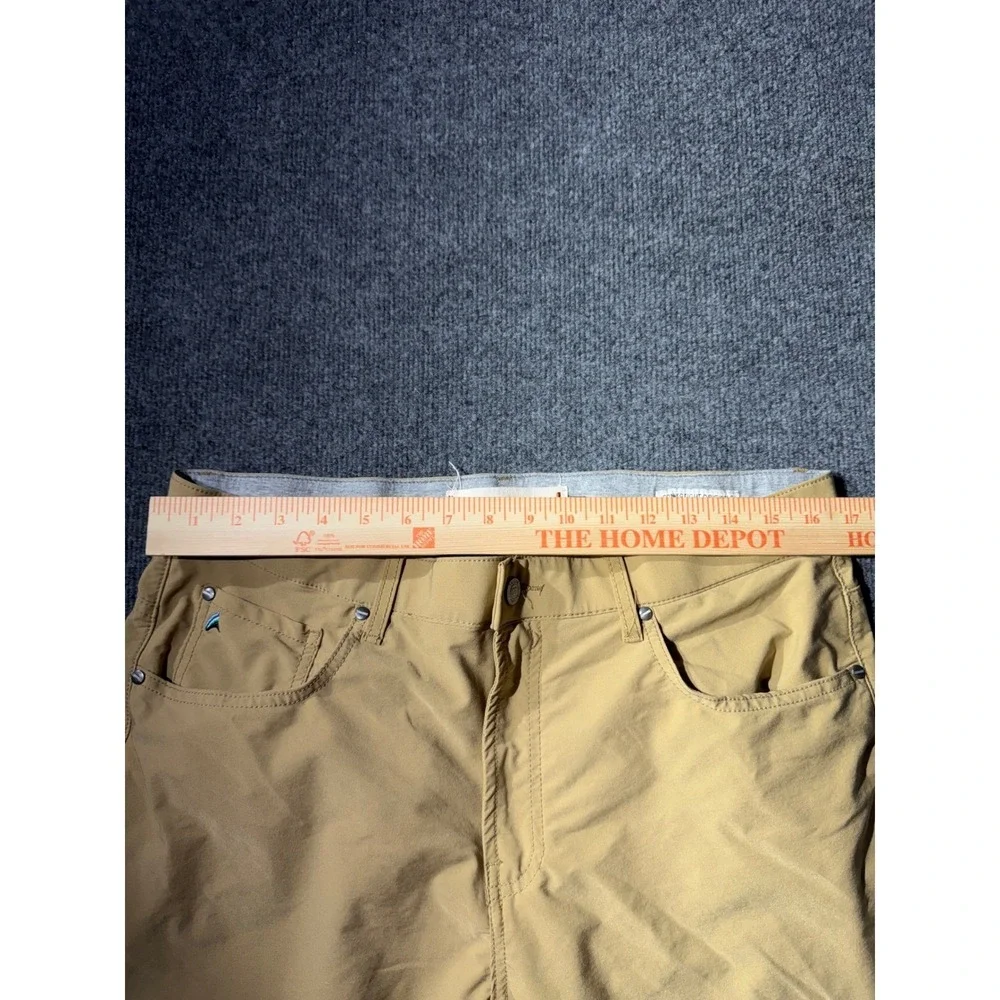 Tailor Vintage Canaan Slim Fit Pants Mens 30 Tan Khaki Comfort Stretch Waist